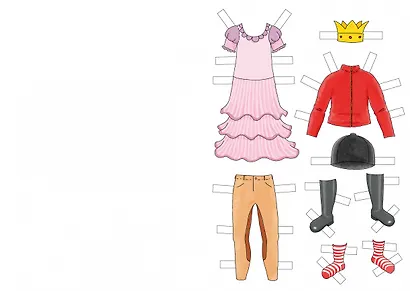 Конни и бумажные куклы для вырезания с раскраской - фото 5