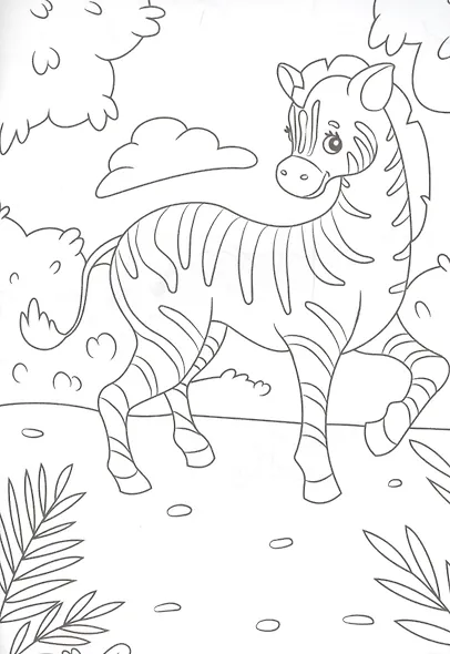 В зоопарке. Раскраска - фото 3