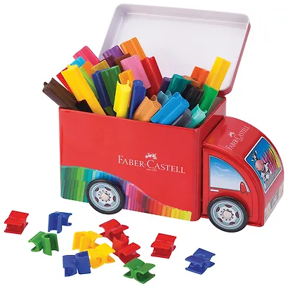 Набор для рисования в боксе «Connector Truck» Faber -Castell, 33 фломастера/10 клипс - фото 4
