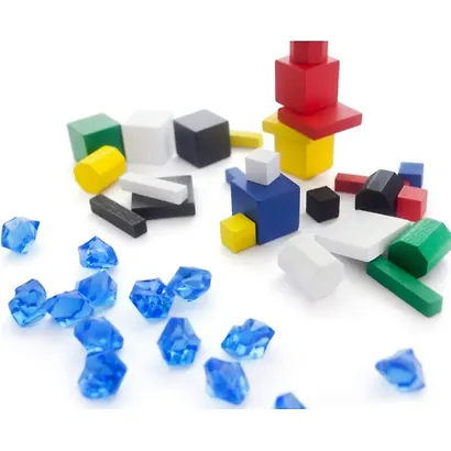 Настольная игра, Стиль Жизни, Сплэш (SPLASH), 30 деревянных блоков, 14 кристаллов для подсчета очков,инструкция - фото 6