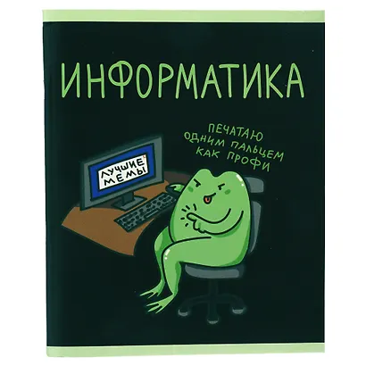 Тетрадь 48 листов в клетку "Жабка. Информатика" - фото 3