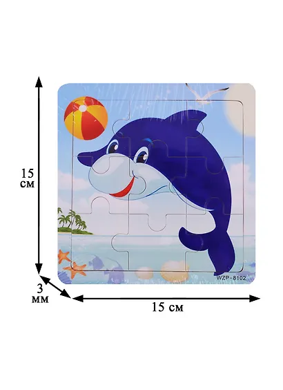 Развивающая рамка Дельфин, 15х15 см WZP-8102 - фото 2