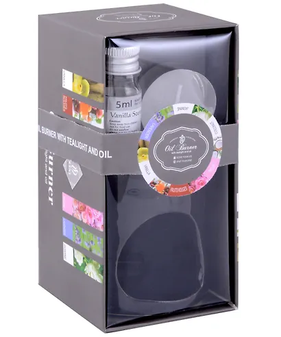 Подарочный Ароманабор Ваниль (аромалампа 1шт, свеча чайная 1шт, аромамасло 1шт) (7,5х12,5х6,5) (12-MingFeng-A001-2) - фото 1