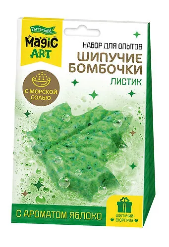 Набор для опытов "Шипучие бомбочки. Листик" - фото 1