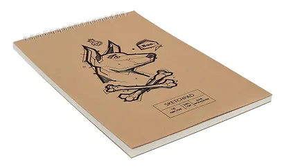 Скетчбук 250*170 18л "New stories. No. 2"  акварел. бумага, 240г/м2, крафт картон, тиснение фольгой, евроспираль - фото 3