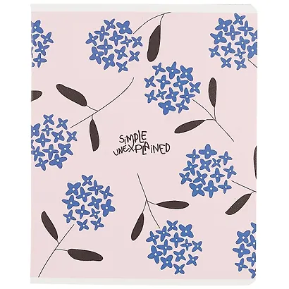 Тетрадь в клетку Be Smart, "Simple. Синие цветы", 48 листов - фото 1