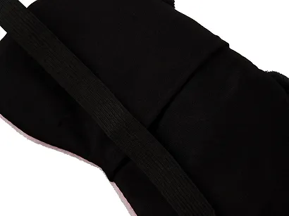 Маска для сна Кот с объемными глазами (плюш) (пакет) розовая - фото 5