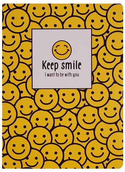Записная книжка «Keep smile» А6, 24 листа в клетку, сшивка, Languo, в ассортименте - фото 4