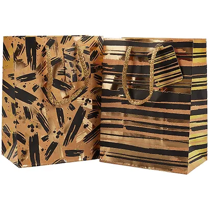 Подарочный пакет «Gold and black», А5 - фото 4