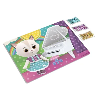 Кошечки-Собачки. Жемчужная аппликация с пайетками. Замурчательные мелодии. Арт. 06259 - фото 2