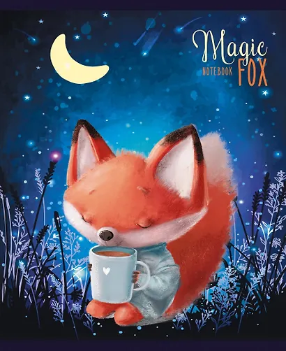 Тетрадь общая «Magic FOX» в ассортименте, 48 листов в клетку, А5 - Listoff - фото 1
