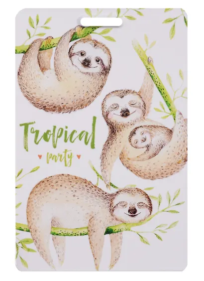 Чехол для карточек Ленивцы (ДК2018-147) - фото 1