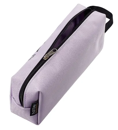 Пенал-косметичка "Пушистый мишка- Сиреневый" 20*7,5*5см, на молнии мягкий - фото 2