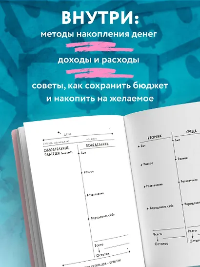 Записная книжка А6 88л "Стресса меньше, денег больше! Планировщик для тех, кто хочет накопить, но устал экономить" - фото 4