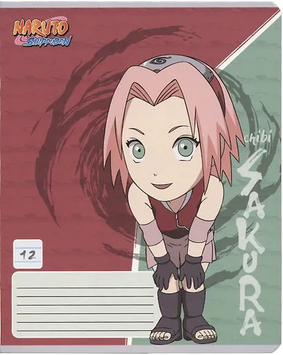 Тетрадь в линейку Naruto, 12 листов, в ассортименте - фото 5