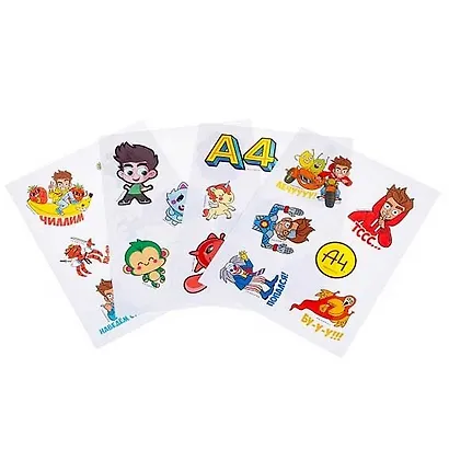 Набор Наклеек А6ф 115х150мм 4л в пакете с европодвесом серия  -Влад А4 - фото 2