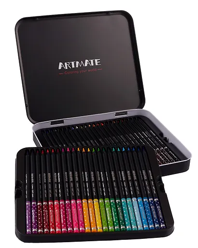 Карандаши цветные 48цв "Blackwood Artmate" мет.футляр, супермягкие, утолщ.грифель 4мм, ACMELIAE - фото 3