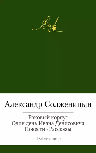 Раковый корпус. Один день Ивана Денисовича. Повести. Рассказы - фото 1