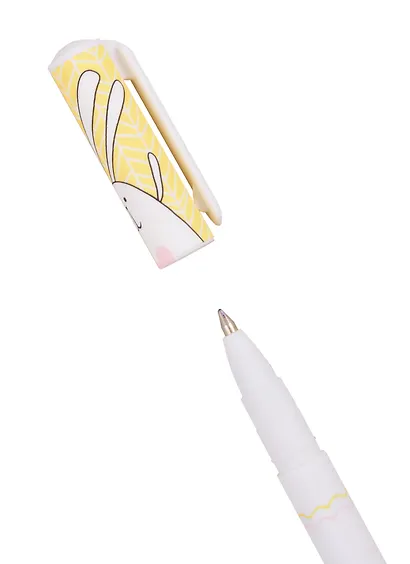 Шариковая ручка синяя 0,7 мм, «Bunny Yellow», Be Smart - фото 3