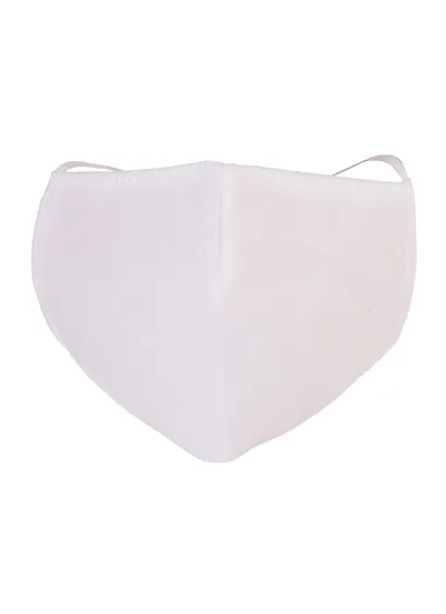 Маска защитная для лица (220х145мм) (р-р L) (спанбонд) (белая) - фото 2