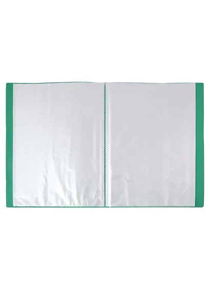 Папка 80ф А4 "STANDARD" пластик 0,8мм,  зеленая - фото 3