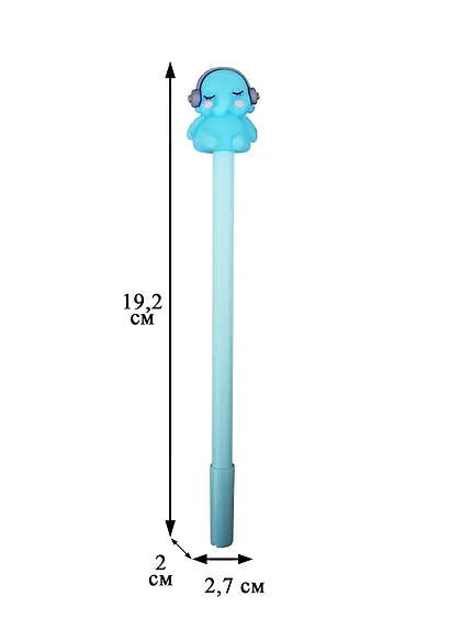 Ручка шариковая Academy Style, "Зверюшки меломаны", синяя - фото 2