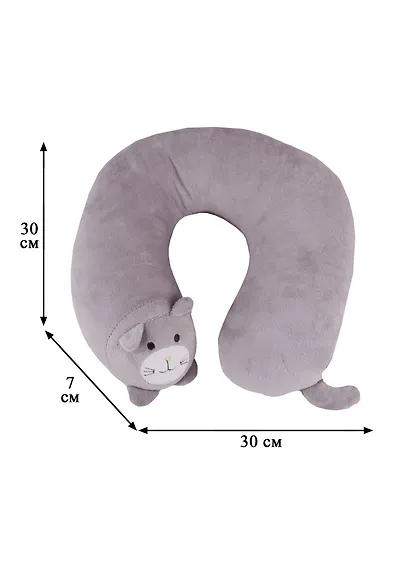 Подголовник Котик (текстиль) (30 см) в ассортименте (12-00804-CX-1248) - фото 4