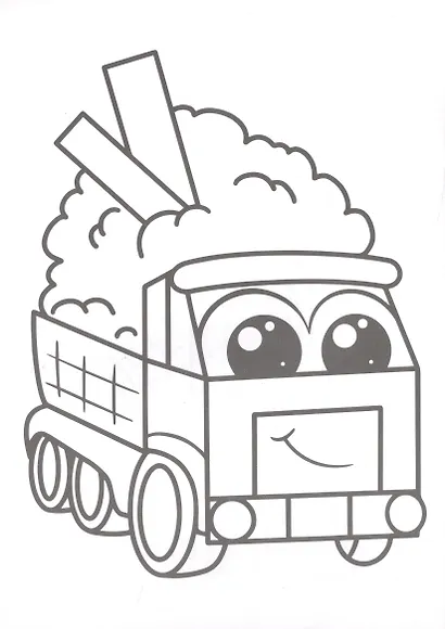 РАСКРАСКИ А5 эконом МАЛЕНЬКАЯ РАСКРАСКА. ВЕСЁЛЫЙ ТРАНСПОРТ - фото 3