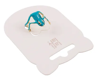 Колечко «Лягушечка», голубая, металл, Lafilaf - фото 3