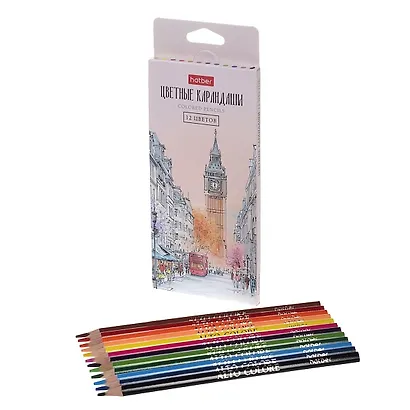 Карандаши цветные 12цв "ALTO COLORE"  к/к, подвес - фото 3