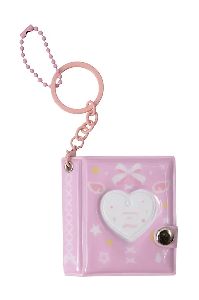 Брелок мини-фотоальбом Сердце (розовый) (6,5х5,5) (12-202510-HV-05) - фото 2