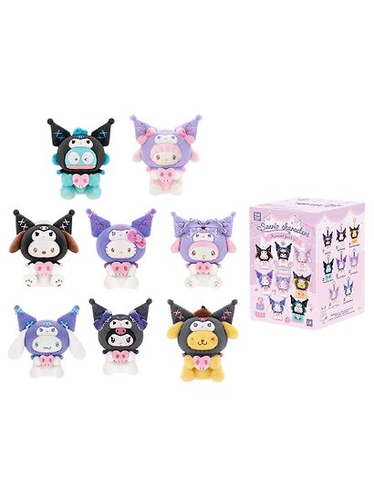 Фигурка Аниме Плюш Куроми Sanrio Family Party Series Blind box  (1шт) (15см) (TPT1) - фото 2