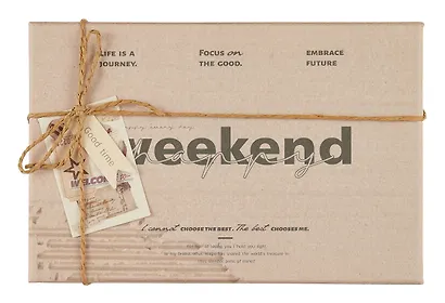 Коробка подарочная "Weekend" 21*14*8.5см, картон - фото 4