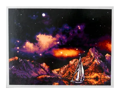 Скретчинг 30*40см Ночные города "Млечный путь" - фото 2