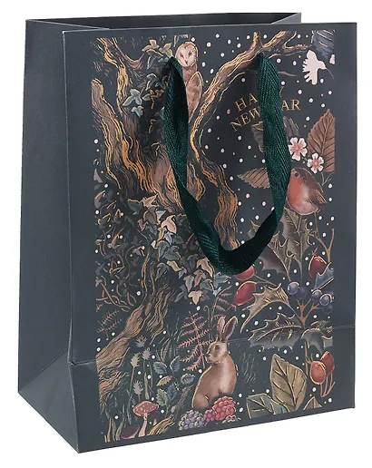 Пакет А5 23*18*10 "В лесу" НГ, бум.мат.ламинат - фото 3