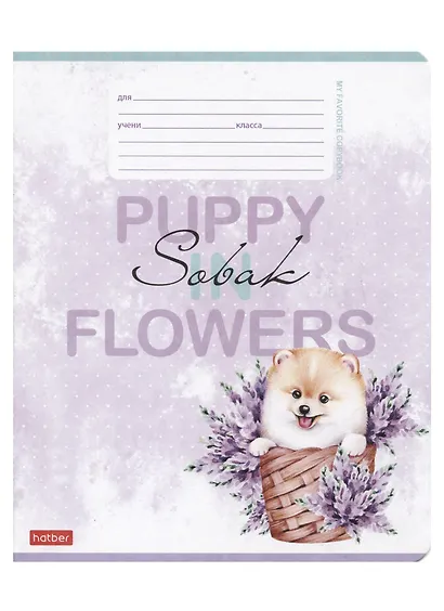 Тетрадь в линейку Hatber, "Пушистое счастье", 12 листов, в ассортименте - фото 4
