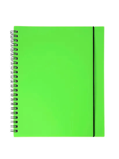 Тетрадь 80 листов, клетка, "Favorite Color. Neon Green" спираль - фото 1
