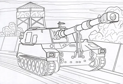 Военная техника. Раскраска - фото 2