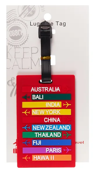 Багажная бирка на чемодан Страны (ПВХ) (8х11) (12-7348-Z6) - фото 1