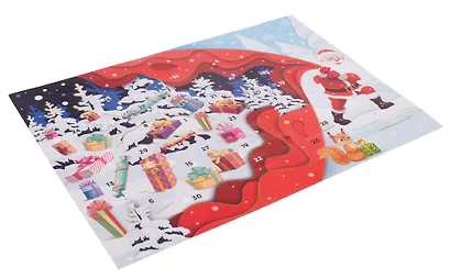 Адвент-календарь Подарок с окошками-сюрпризами (картон) (41,5х29,5) (90662) - фото 2
