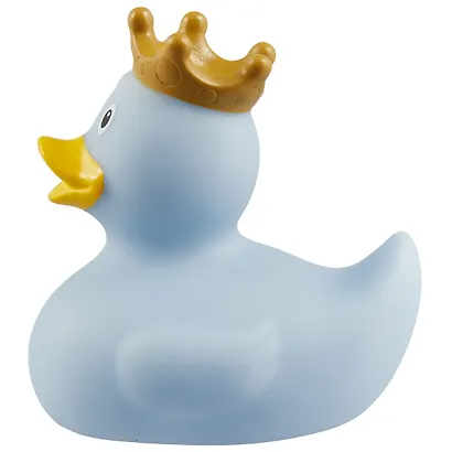 Игрушка для ванной, уточка резиновая FUNNY DUCKS "Уточка в короне голубая" (1927) - фото 3