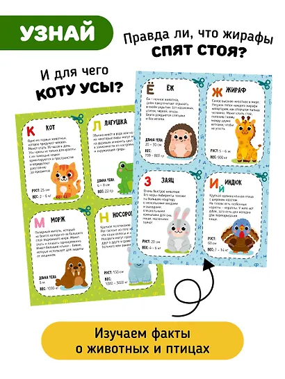 Зооазбука. Развивающая вырезалка для детей - фото 3