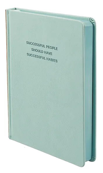 Ежедневник недат. А5 160л "Буйвол" мятный, бежевый, кожзам, тв.переплет, блинтовое тиснение, офсет, ляссе - фото 3