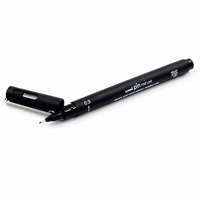 Линер черный "PIN" 03, толщина линии 0.38, UNI - фото 2