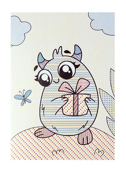 Большая водная раскраска. Монстрики0 - фото 2