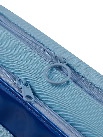 Пенал-косметичка из ткани с дополнительным отделением "Cutie",  голубой, Yoi - фото 10