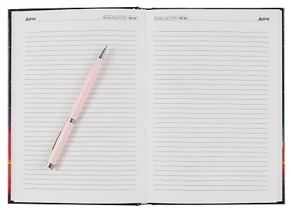 Ежедневник недатированный А5 128 листов, "Ночной город", ламинация Chameleon - фото 5