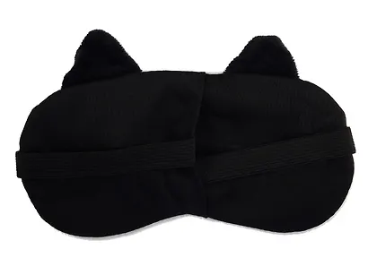 Маска для сна Кот с объемными глазами (плюш) мятная - фото 2