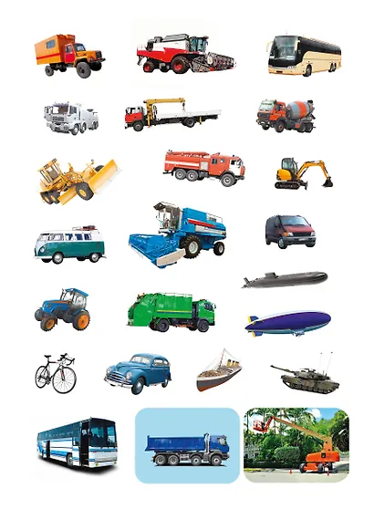 100 НАКЛЕЕК. ТРАНСПОРТ - фото 2