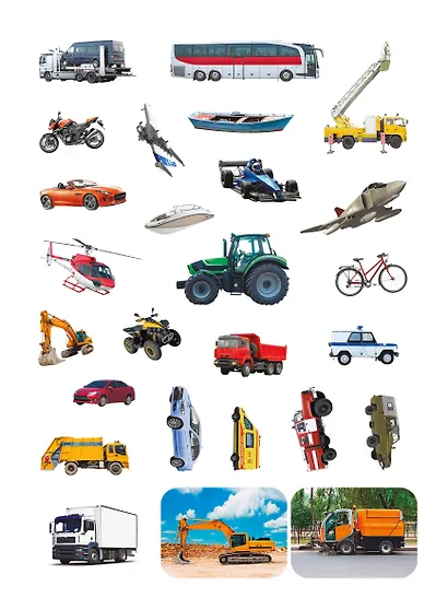 100 НАКЛЕЕК. ТРАНСПОРТ - фото 4